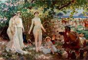 Attilio Simonetti The Judgement of Paris oil painting artist